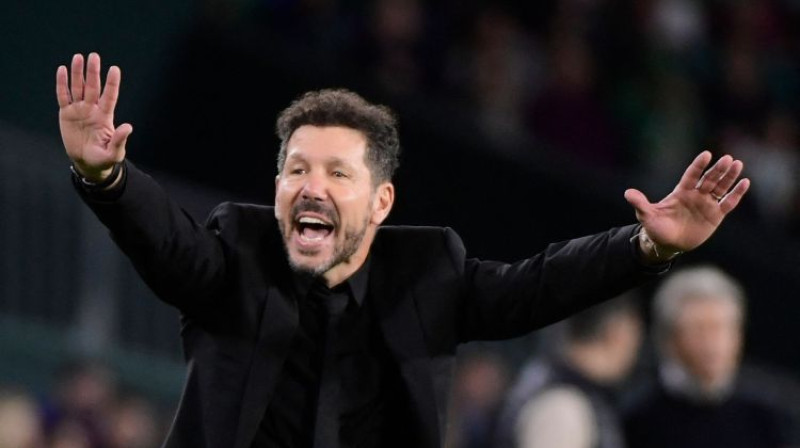 Madrides "Atletico" galvenais treneris Djego Simeone. Foto: AFP/Scanpix