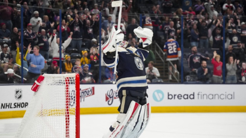 Elvis Merzļikins. Foto: USA TODAY Sports via Reuters Connect/Scanpix