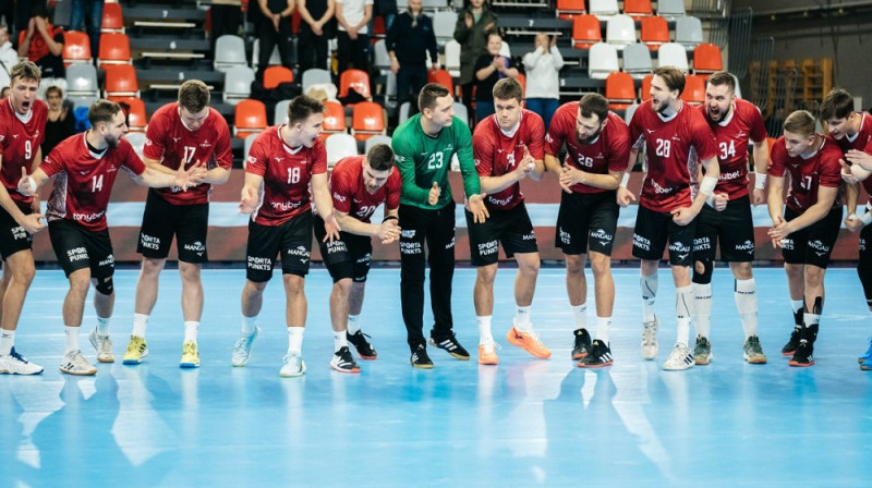 Latvijas izlase. Foto: Latvijas Handbola federācija.