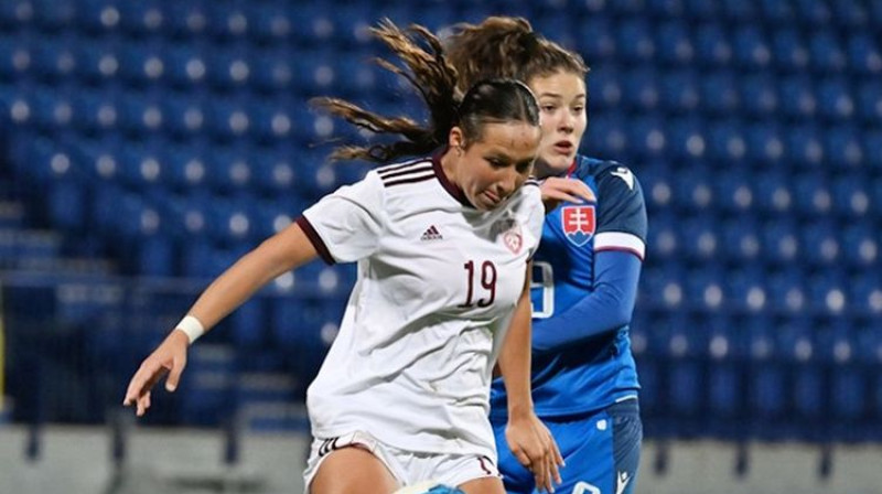 Kasandra Dzene. Foto: Slovākijas Futbola federācija