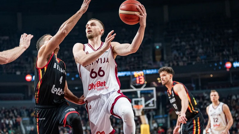 Kristers Zoriks 2024. gada 22. novembrī. Foto: FIBA