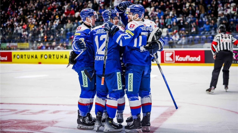 Slovākijas valstsvienības hokejisti. Foto: Slovenský zväz ľadového hokeja