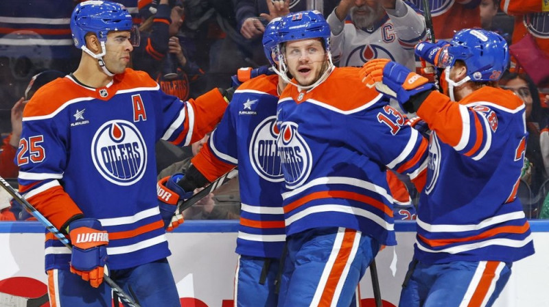 Edmontonas "Oilers" hokejisti Foto: RC/Scanpix