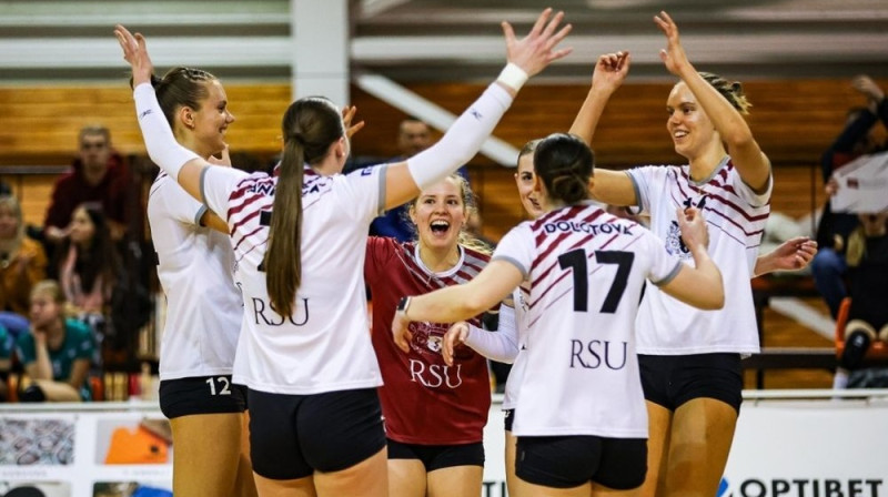 RSU/MSĢ volejbolistes. Foto: volejbols.lv