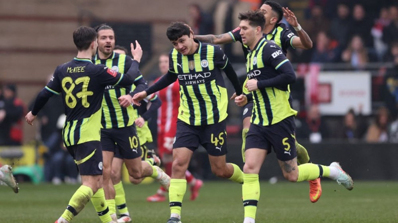 Mančestras "City" futbolisti Foto: RC/Scanpix