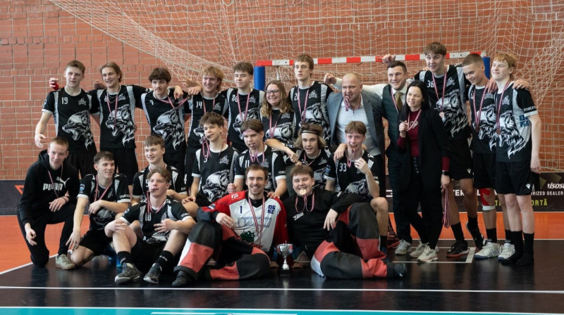 Komanda "Ogre/Lielvārde". Foto: Latvijas Florbola savienība