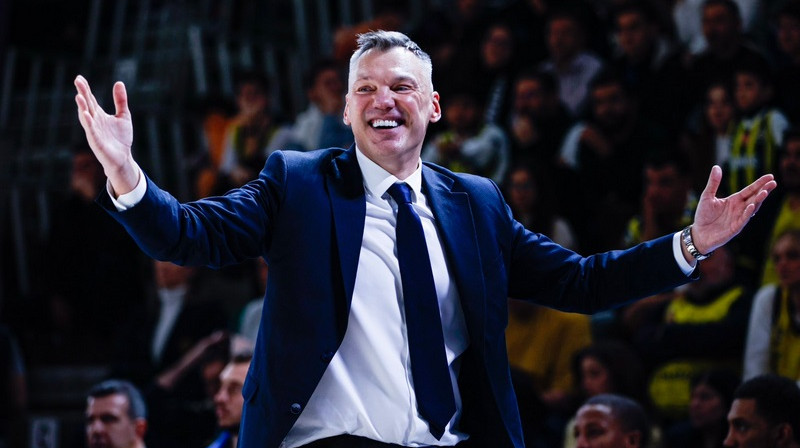 Šarūns Jasikēvičs 2025. gada 16. februārī. Foto: Fenerbahce