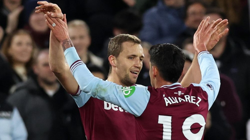 "West Ham United" futbolisti Foto: ZP/Scanpix