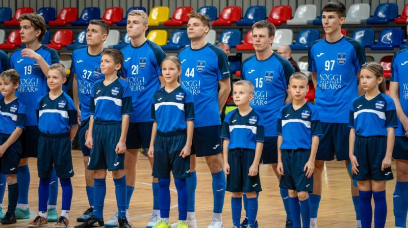 "Daugavpils" telpu futbolisti Foto: Daugavpils Futbola skola/Facebook
