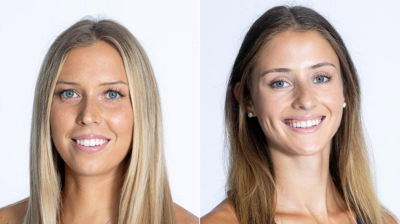 Anete Namiķe un Deniela Konstantinova. Foto: TCU Beach Volleyball / gofrogs.com
