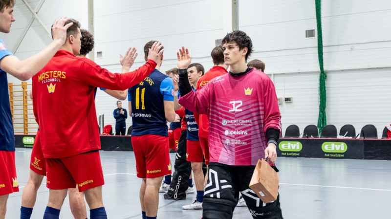 Junioru izlasē iekļauts "FS Masters/Ulbroka" vārtsargs Henrijs Gustavs Magons. Foto: Jānis Lārmanis, LFS