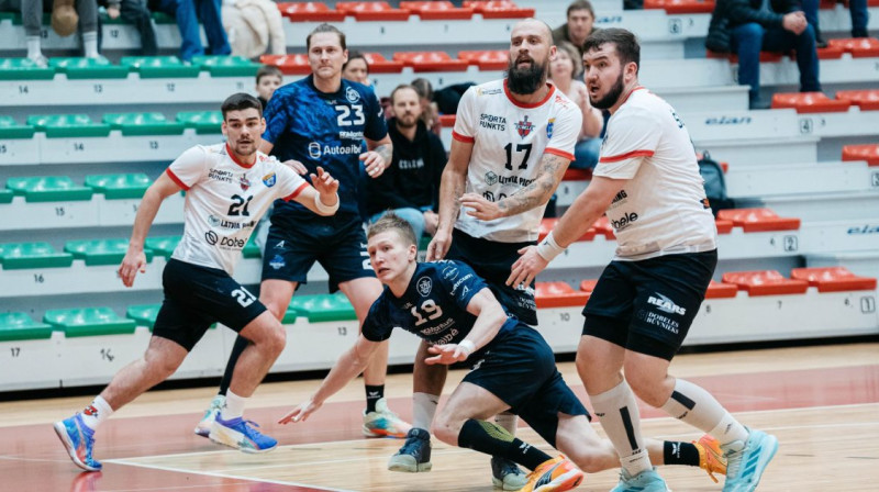 "Tenax Dobele" spēles laikā. Foto: Dace Eihvalde/Latvijas Handbola federācija