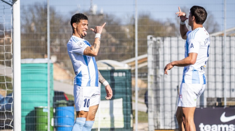 Režinaldu Ramiriss un Antoni Kontrerass. Foto: Riga FC