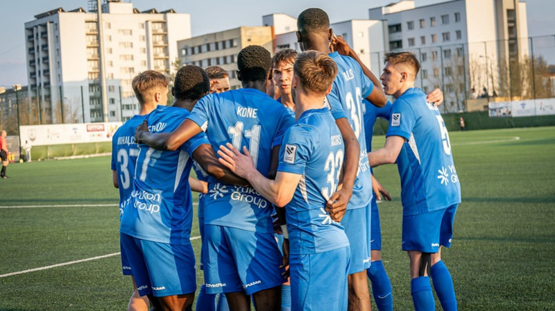 Daugavpils futbolisti. Foto: Margarita Vigule/Virslīga Flickr