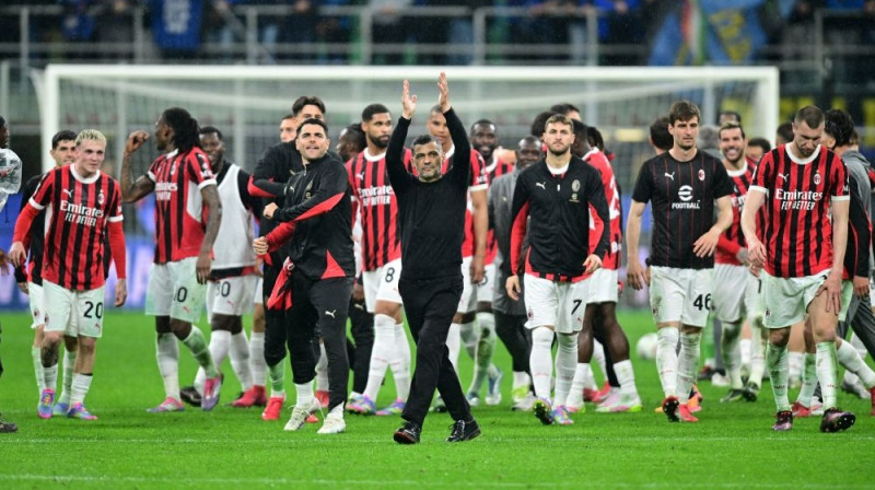 "AC Milan" futbolisti Foto: RC/Scanpix