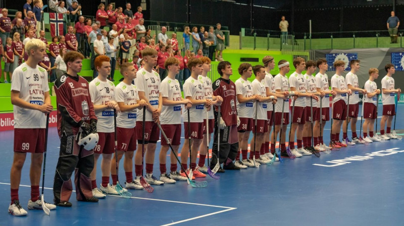 Latvijas junioru izlase Šveicē. Foto: Filips Dīzels/IFF