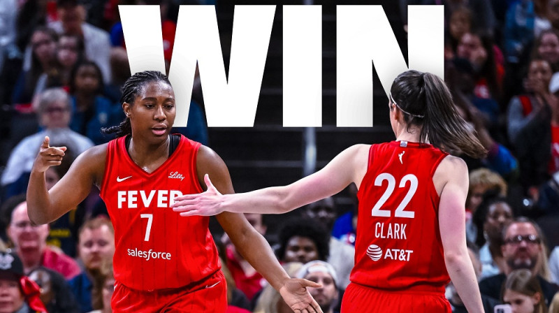 Alija Bostone un Keitlina Klārka. Kolāža: Indiana Fever