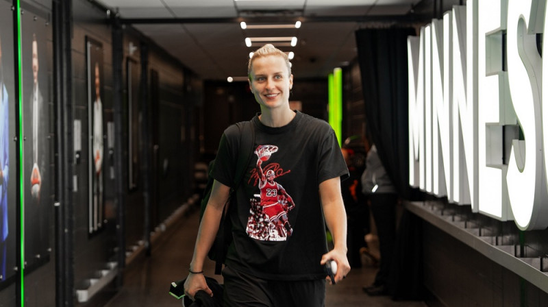 Kitija Laksa 2025. gada 3. jūnijā Mineapolē. Foto: Phoenix Mercury