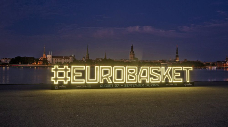 "EuroBasket" finālturnīra zīme Foto: LBS