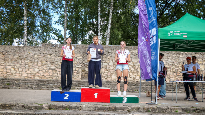 Latvijas čempionāta goda pjedestāls
Foto: Edgars Beļakovs