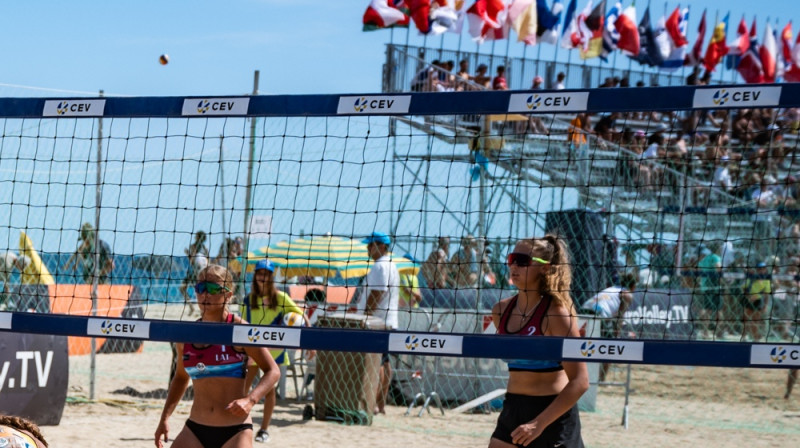 Monika Mamaja un Alise Aleksāne. Foto: CEV