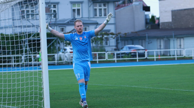 Ivans Baturins Lāgri stadionā. Foto: Harju JK Laagri