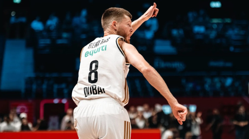 Dāvis Bertāns. Foto: Dubai BC