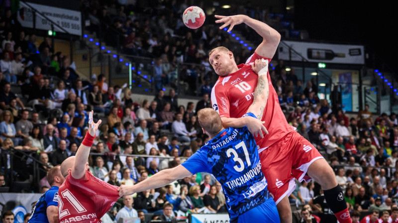 Dainis Krištopāns cīņā Štutgartē. Foto: Sandy Dinkelacker/Imago Images/Scanpix