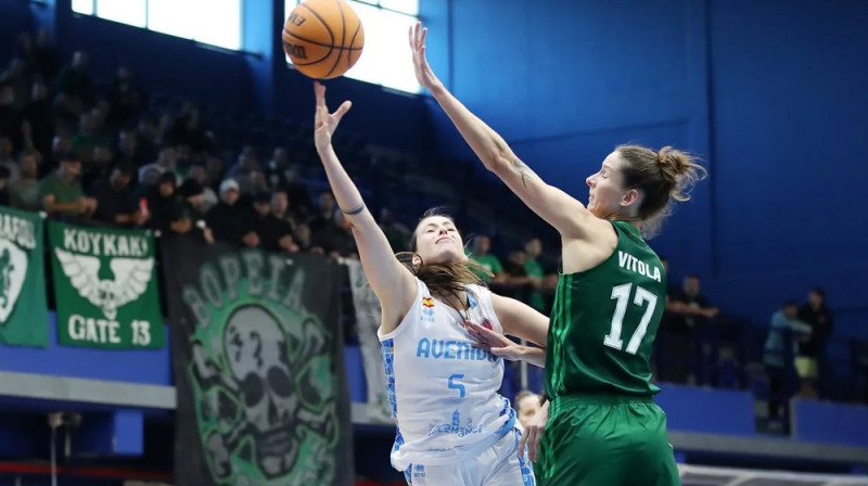 Kristīne Vītola 2025. gada 9. oktobrī. Foto: EuroCup Women