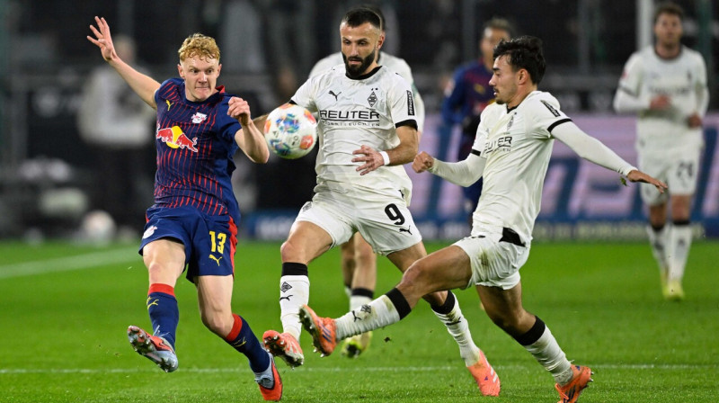 Mirklis Menhengladbahas "Borussia" un Leipcigas "RasenBallsport" cīņā. Foto: Ina Fassbender/EPA/Scanpix
