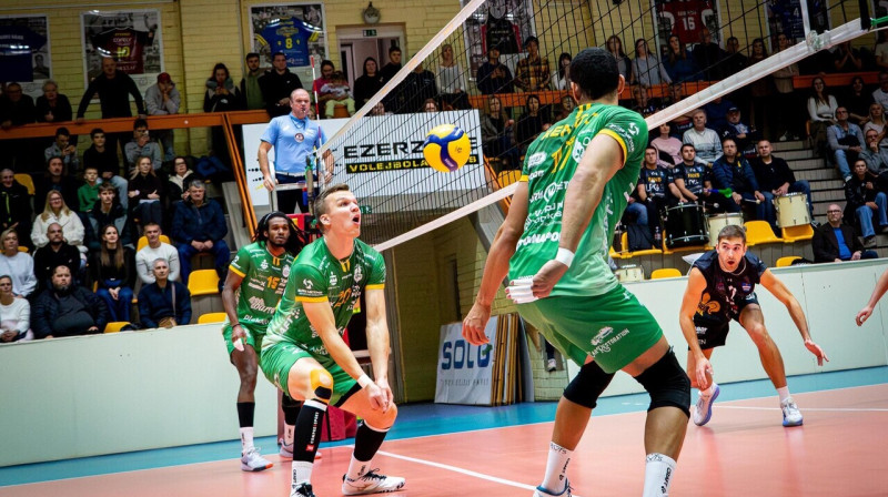 Mirklis "Ezerzemes"/DU un Veru "Barrus" cīņā 2025. gada 15. novembrī Daugavpilī. Foto: Margarita Vigule/Gorod.lv