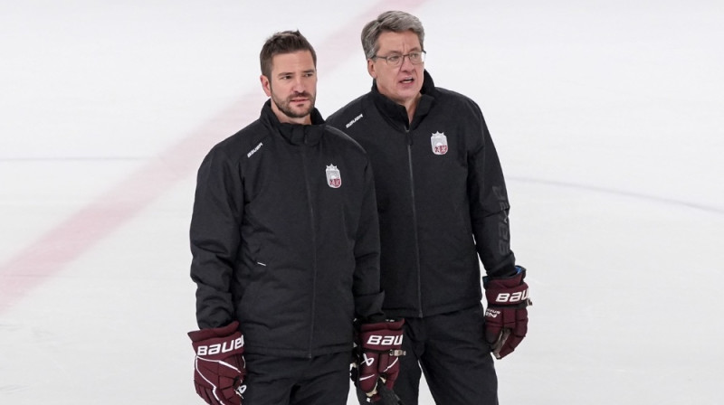 Lauris Dārziņš un Harijs Vītoliņš. Foto: Guntis Lazdāns/LHF