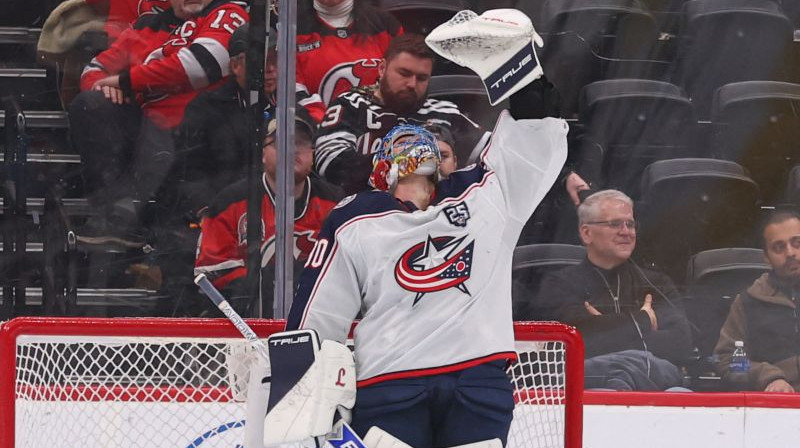 Elvis Merzļikins. Foto: IMAGN IMAGES via Reuters Connect/Scanpix