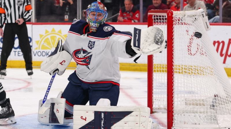 Elvis Merzļikins. Foto: Reuters/Scanpix