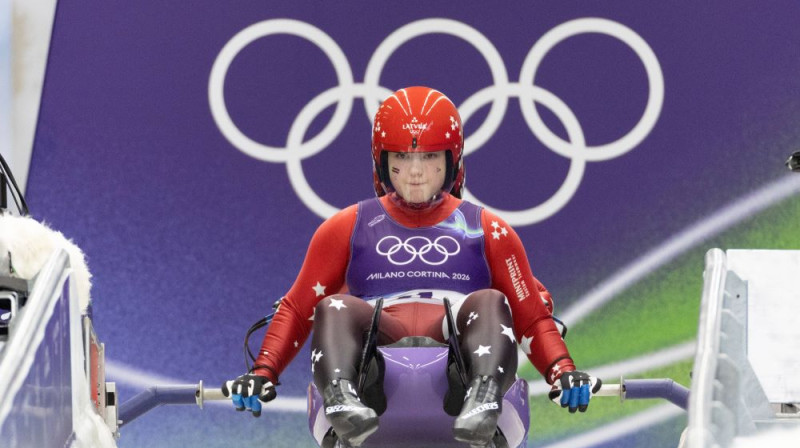 Marta Robežniece un Kitija Bogdanova startā. Foto: IMAGO/Michael Kristen/Scanpix