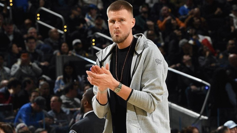 Kristaps Porziņģis Foto: Golden State Warriors/Facebook