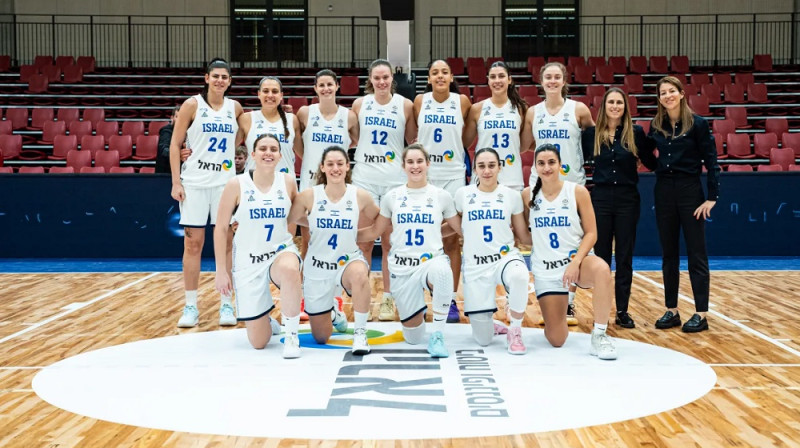 Izraēlas basketbolistes 2025. gada novembrī. Foto: Mikus Kļaviņš, FIBA