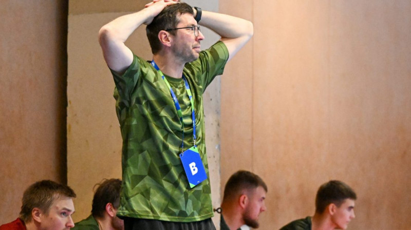 "ASK/MSĢ" treneris Arnolds Straume. Foto: LHF