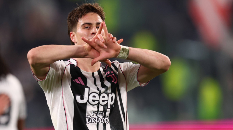 Kenans Jildizs "Juventus" sastāvā svin vārtu guvumu. Foto: IMAGO/Marco Canoniero/Scanpix