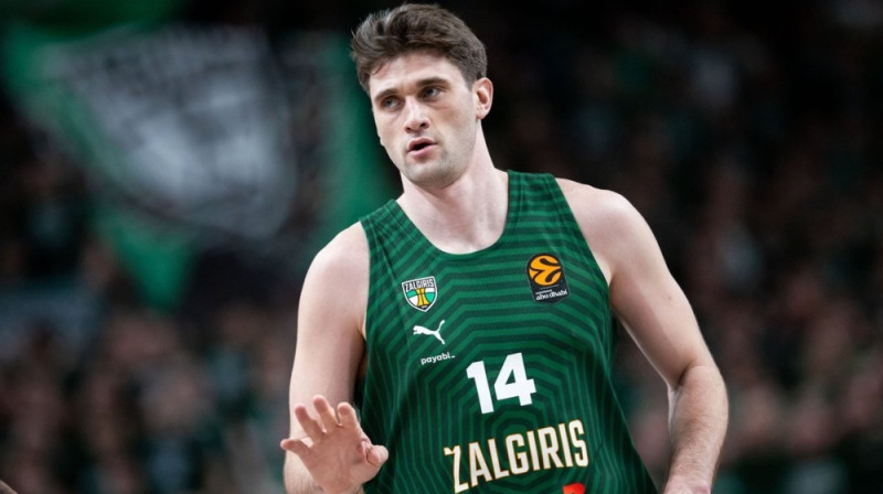 Dastins Slīva. Foto: Kauno Žalgiris BC