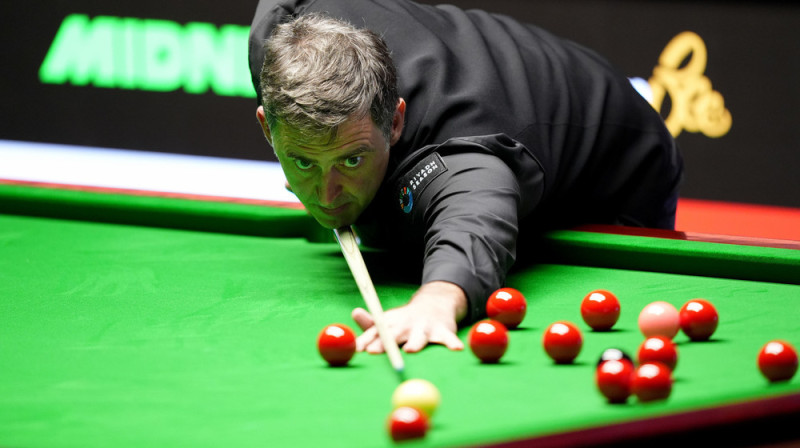 Ronijs O'Salivans 2026. gada pasaules čempionātā. Foto: Martin Rickett/PA via AP/Scanpix