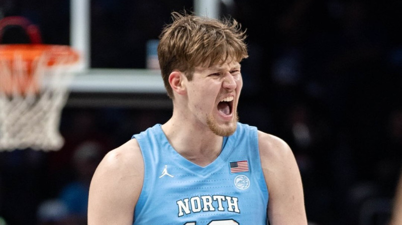 Henri Vēsārs. Foto: UNC Basketball