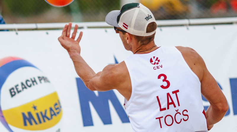 Edgars Točs. Foto: Beachvolleylv