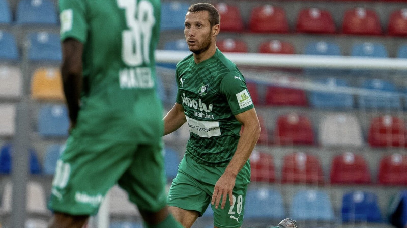 Daniils Ulimbaševs 2023. gadā "Audas" rindās. Foto: Kristians Putniņš/FK Auda