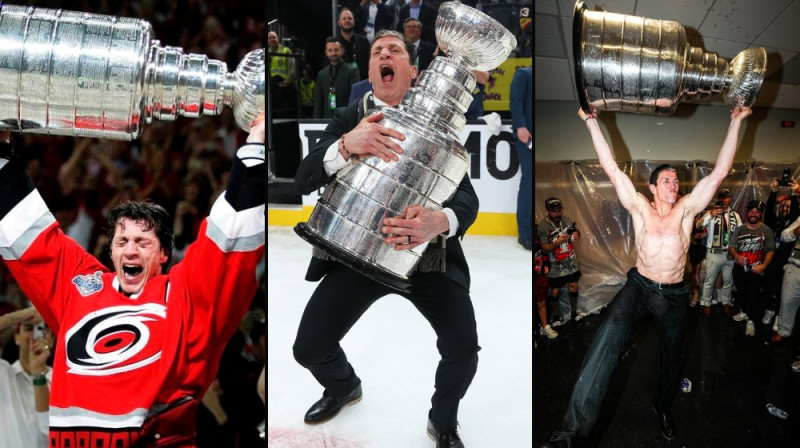 Rods Brindamūrs un Stenlija kauss. Foto: AP/Scanpix, Carolina Hurricanes, NHL