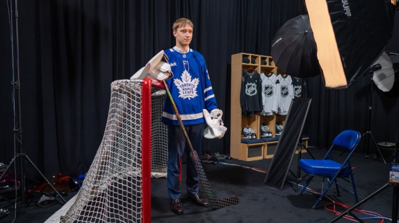 Patriks Plūmiņš. Foto: Toronto Maple Leafs