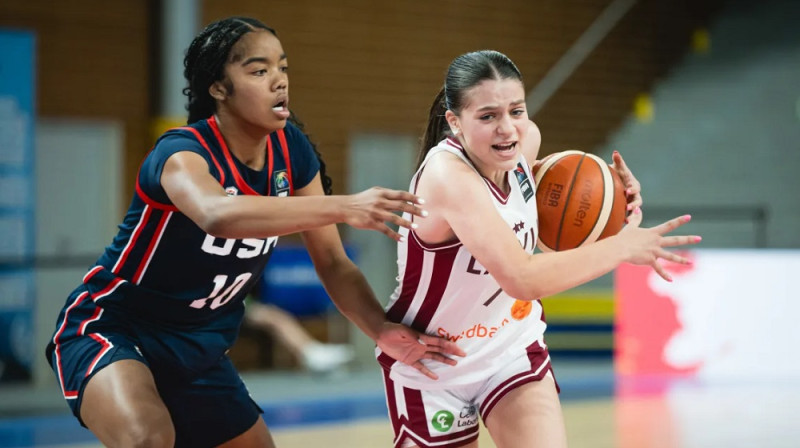 Monta Čulkstēna 2026. gada 14. jūlijā. Foto: FIBA