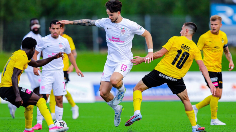 Mirklis Kuopio un Azerbaidžānas "Sabah" cīņā Somijā. Foto: Sabah FC