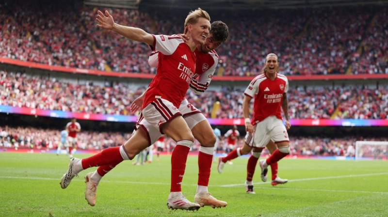 Londonas "Arsenal" futbolisti Foto: RC/Scanpix