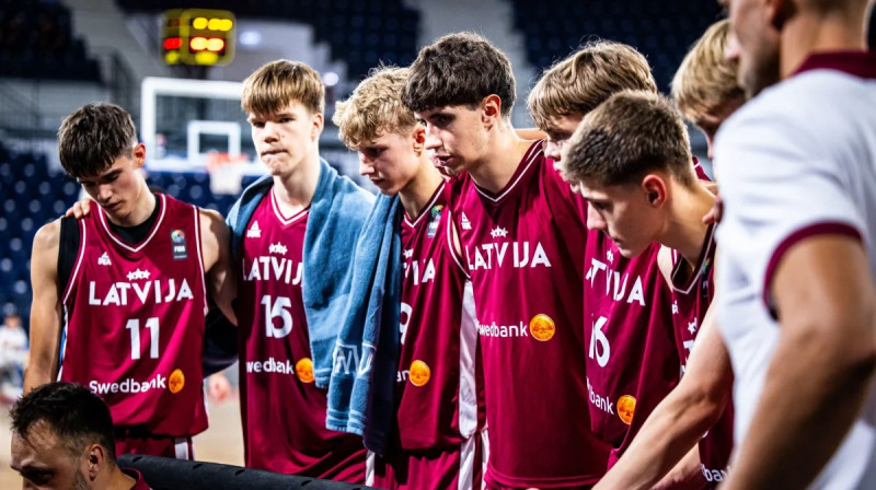Latvijas U16 izlase. Foto: FIBA